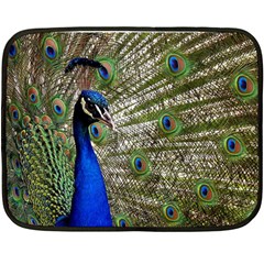 Peacock Mini Fleece Blanket (two Sided) by Siebenhuehner