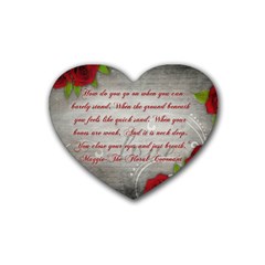 Maggie s Quote Drink Coasters (heart)