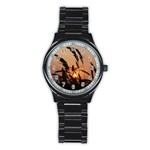 Sunset Sport Metal Watch (Black) Front