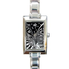 Space Rectangular Italian Charm Watch