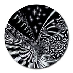 Space 8  Mouse Pad (round) by Siebenhuehner