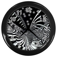 Space Wall Clock (black) by Siebenhuehner