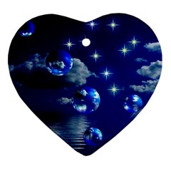 Sky Heart Ornament by Siebenhuehner