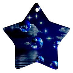 Sky Star Ornament (two Sides) by Siebenhuehner