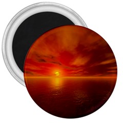 Sunset 3  Button Magnet by Siebenhuehner