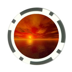 Sunset Poker Chip by Siebenhuehner