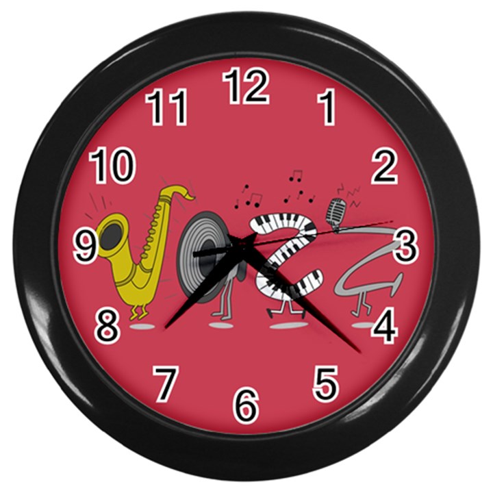 Jazz Wall Clock (Black)