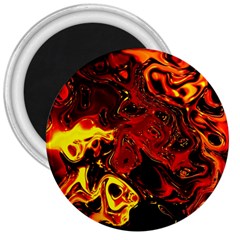Fire 3  Button Magnet by Siebenhuehner