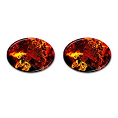 Fire Cufflinks (oval)