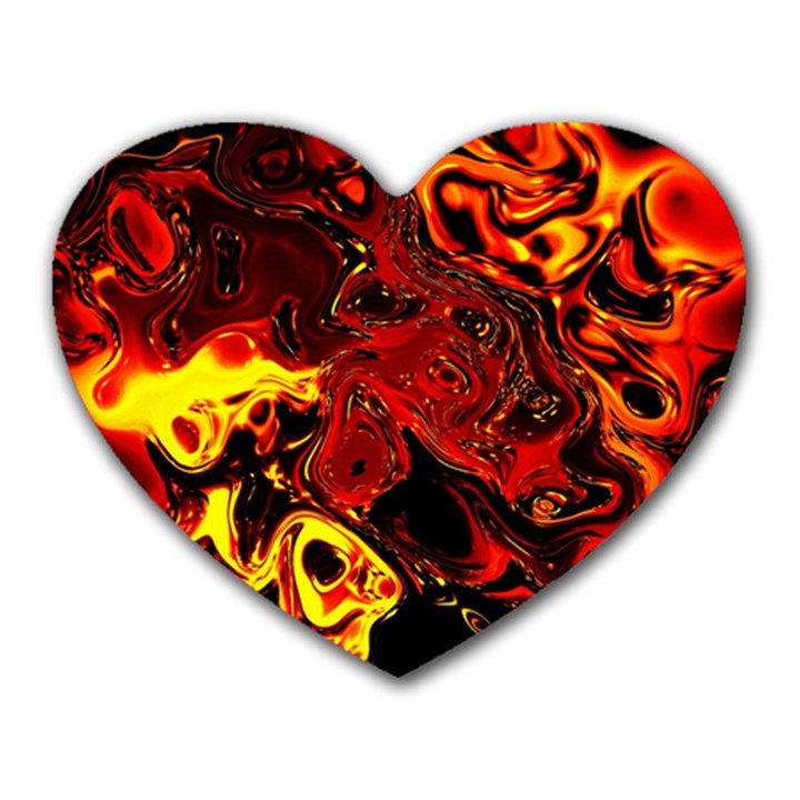 Fire Mouse Pad (Heart)