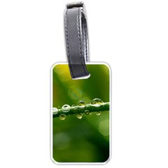 Waterdrops Luggage Tag (one Side) by Siebenhuehner