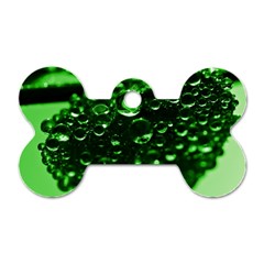 Waterdrops Dog Tag Bone (one Sided) by Siebenhuehner