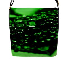 Waterdrops Flap Closure Messenger Bag (large) by Siebenhuehner