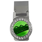 Waterdrops Money Clip (CZ) Front