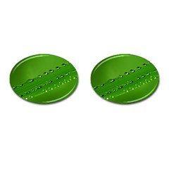 Waterdrops Cufflinks (oval) by Siebenhuehner