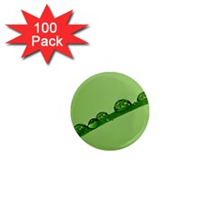 Waterdrops 1  Mini Button Magnet (100 Pack)