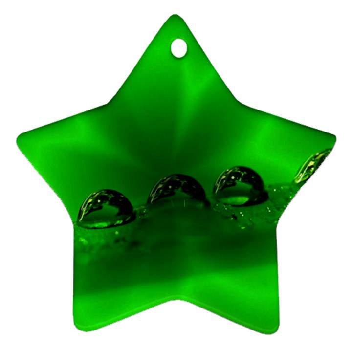 Drops Star Ornament (Two Sides)