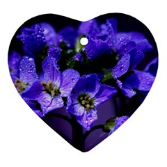 Cuckoo Flower Heart Ornament (two Sides)