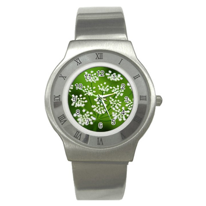 Queen Anne s Lace Stainless Steel Watch (Unisex)