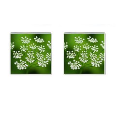 Queen Anne s Lace Cufflinks (square) by Siebenhuehner