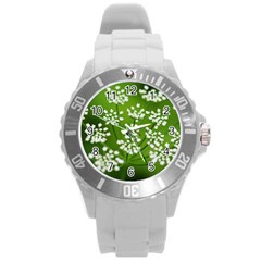 Queen Anne s Lace Plastic Sport Watch (large) by Siebenhuehner