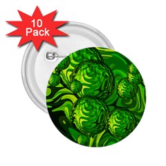 Green Balls  2 25  Button (10 Pack) by Siebenhuehner