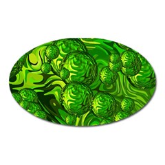 Green Balls  Magnet (oval) by Siebenhuehner