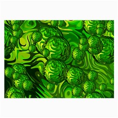 Green Balls  Glasses Cloth (large, Two Sided) by Siebenhuehner