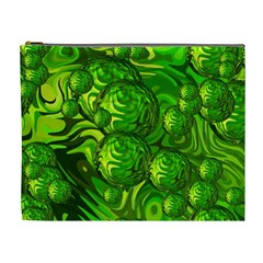 Green Balls  Cosmetic Bag (xl) by Siebenhuehner