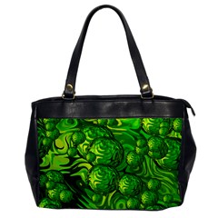 Green Balls  Oversize Office Handbag (one Side) by Siebenhuehner