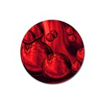 Red Bubbles Magnet 3  (Round) Front