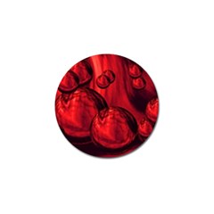 Red Bubbles Golf Ball Marker 4 Pack by Siebenhuehner