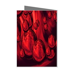 Red Bubbles Mini Greeting Card (8 Pack) by Siebenhuehner