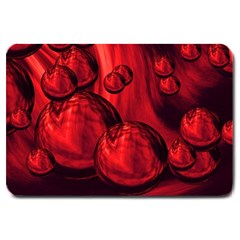 Red Bubbles Large Door Mat