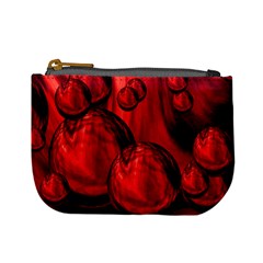 Red Bubbles Coin Change Purse by Siebenhuehner