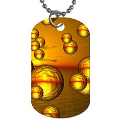 Sunset Bubbles Dog Tag (one Sided) by Siebenhuehner