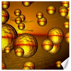 Sunset Bubbles Canvas 16  X 16  (unframed) by Siebenhuehner