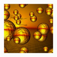 Sunset Bubbles Glasses Cloth (medium, Two Sided) by Siebenhuehner