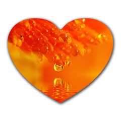 Waterdrops Mouse Pad (heart) by Siebenhuehner