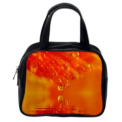 Waterdrops Classic Handbag (one Side) by Siebenhuehner