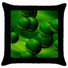 Magic Balls Black Throw Pillow Case by Siebenhuehner