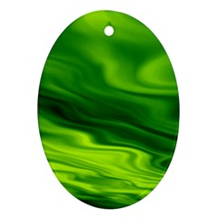 Green Oval Ornament by Siebenhuehner