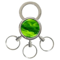 Green 3-ring Key Chain by Siebenhuehner