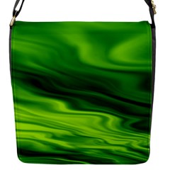 Green Flap Closure Messenger Bag (small) by Siebenhuehner