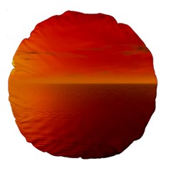 Sunset 18  Premium Round Cushion  by Siebenhuehner