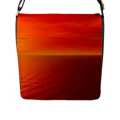 Sunset Flap Closure Messenger Bag (large)