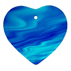 Blue Heart Ornament by Siebenhuehner