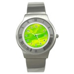 Green Stainless Steel Watch (Unisex) Front