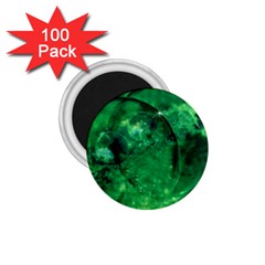 Green Bubbles 1 75  Button Magnet (100 Pack) by Siebenhuehner