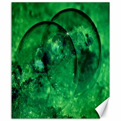 Green Bubbles Canvas 8  X 10  (unframed)